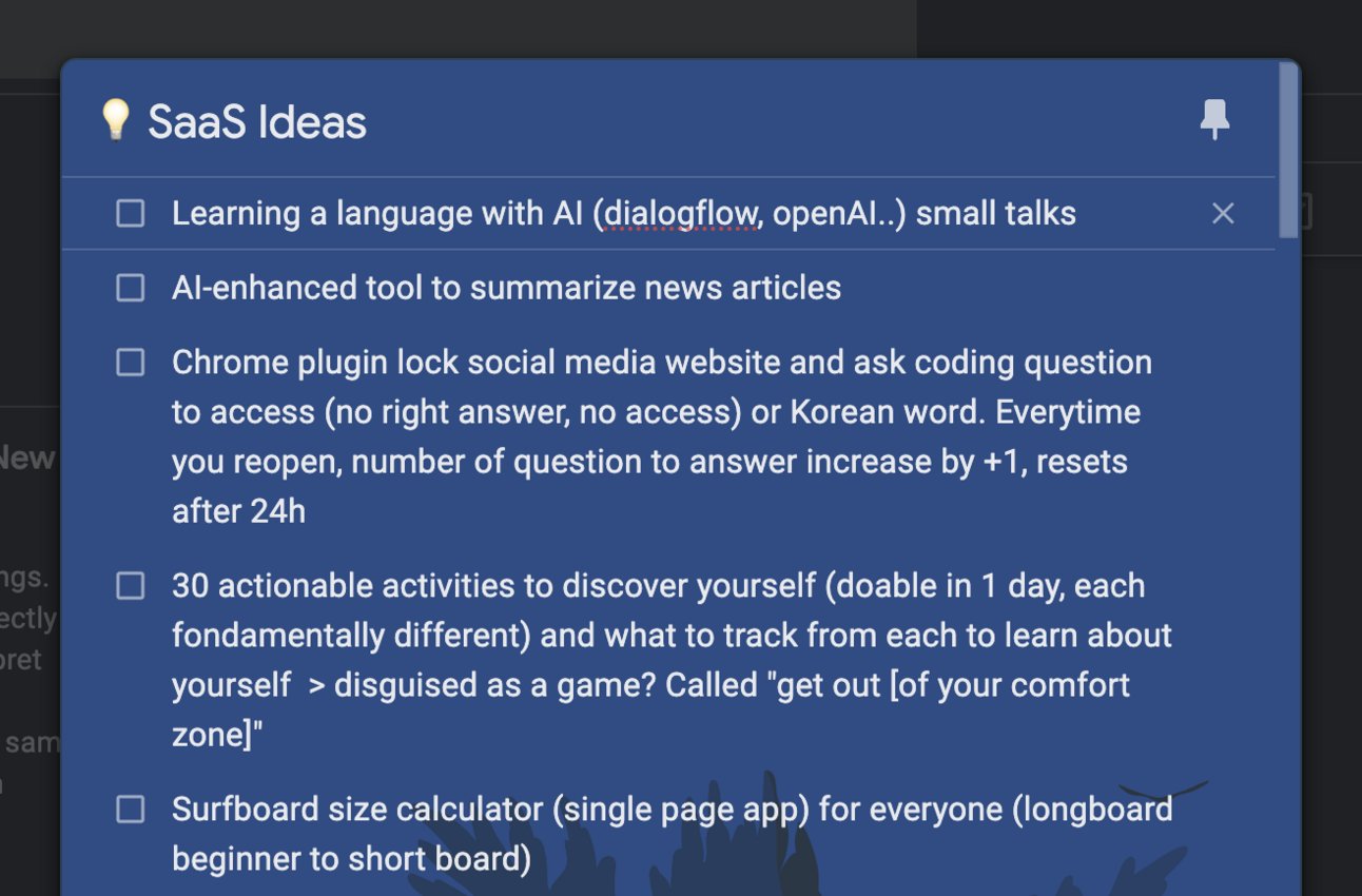 marclou's tweet card. Even if I lived for 200 years, I can’t build all the startups on my to-do list. But in 2021, I had none. Let’s break down how to never run out of ideas.