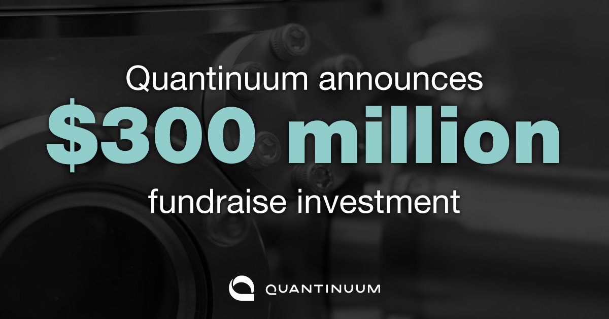 QuantinuumQC's tweet card. JPMorgan Chase, Mitsui, Amgen and Honeywell make investment to support Quantinuum’s growth and innovation