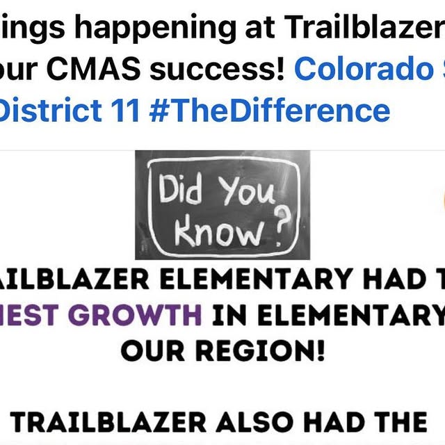 TrailblazerD11's tweet card. Trailblazer Elementary (@trailblazer_d11) • Instagram photo