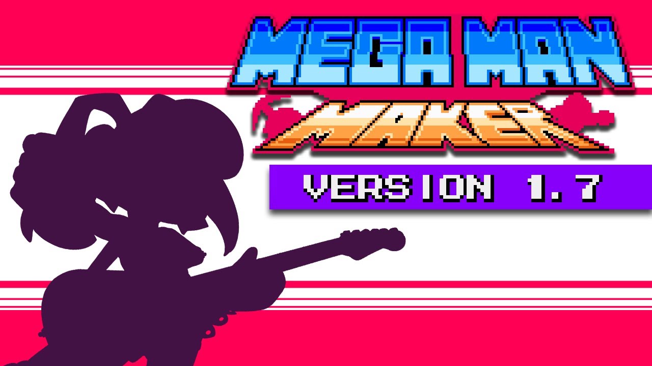 MegaManMaker's tweet card. Mega Man Maker Version 1.7 is released!