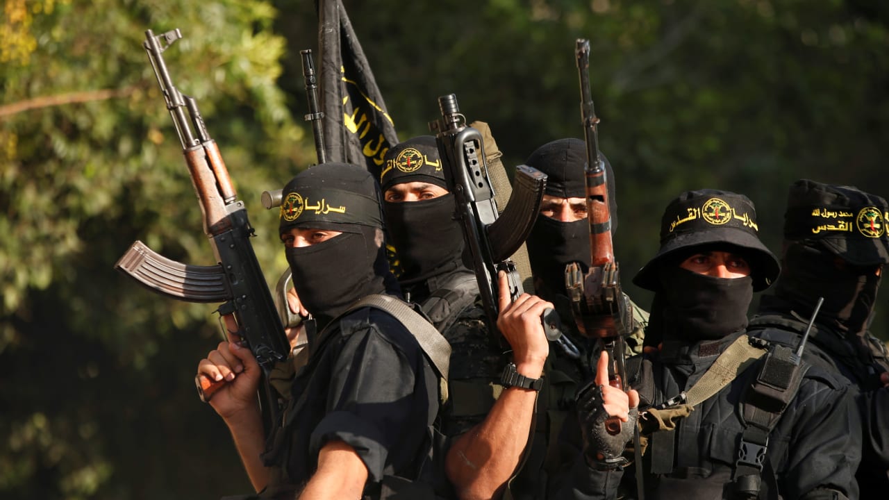 Esther_Voet's tweet card. The report was published in a Telegram account related to Hamas.