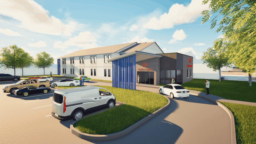 DGoforth918's tweet card. City Care plans to open a 40-room medical respite facility in 2027 near their existing night shelter in Oklahoma City to help the ill and injured who have nowhere else to go.