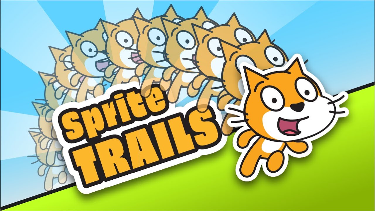 griffpatch's tweet card. EPIC SPRITE TRAILS | Easy Coding Tutorial to Spice up your Game
