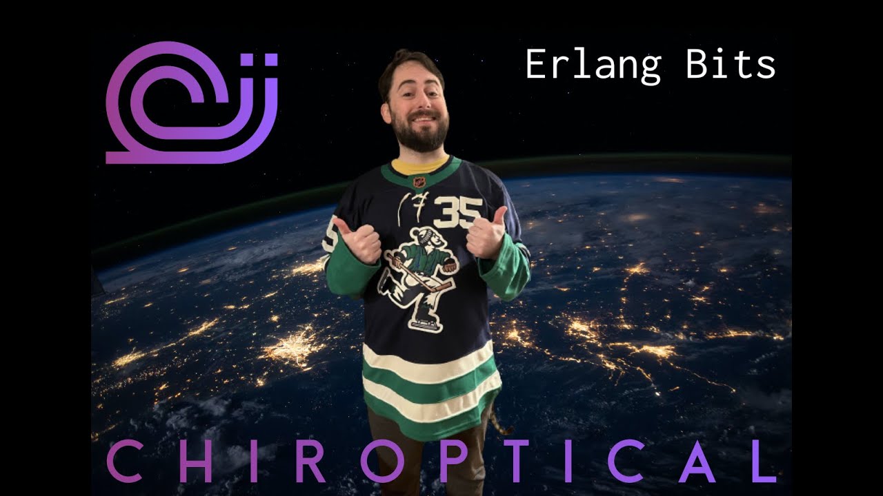 chiroptical's tweet card. Erlang Bits | Episode 0 | Getting Erlang with Nix