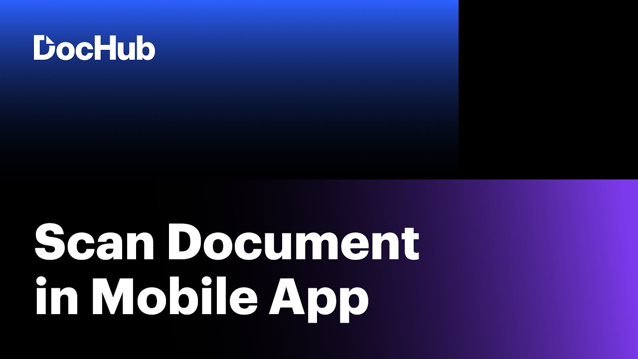 Dochub's tweet card. How to Scan Documents into Editable PDFs with DocHub Mobile app