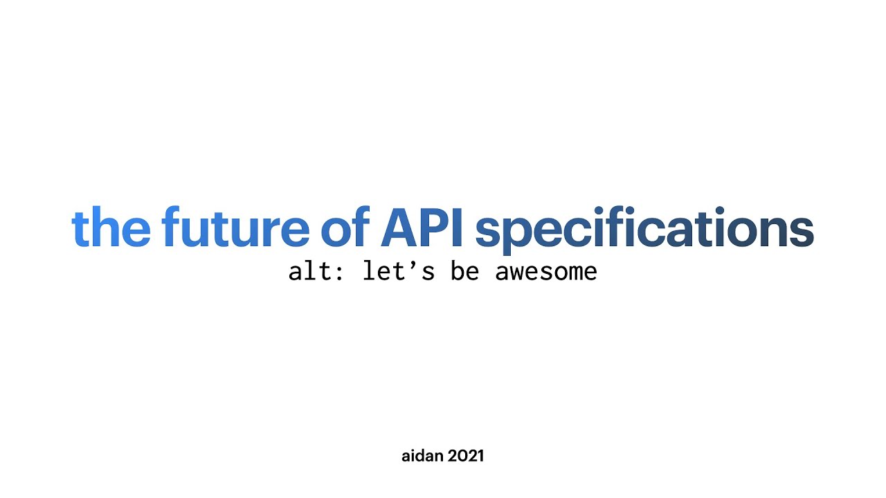 useoptic's tweet card. The Future of API Specifications