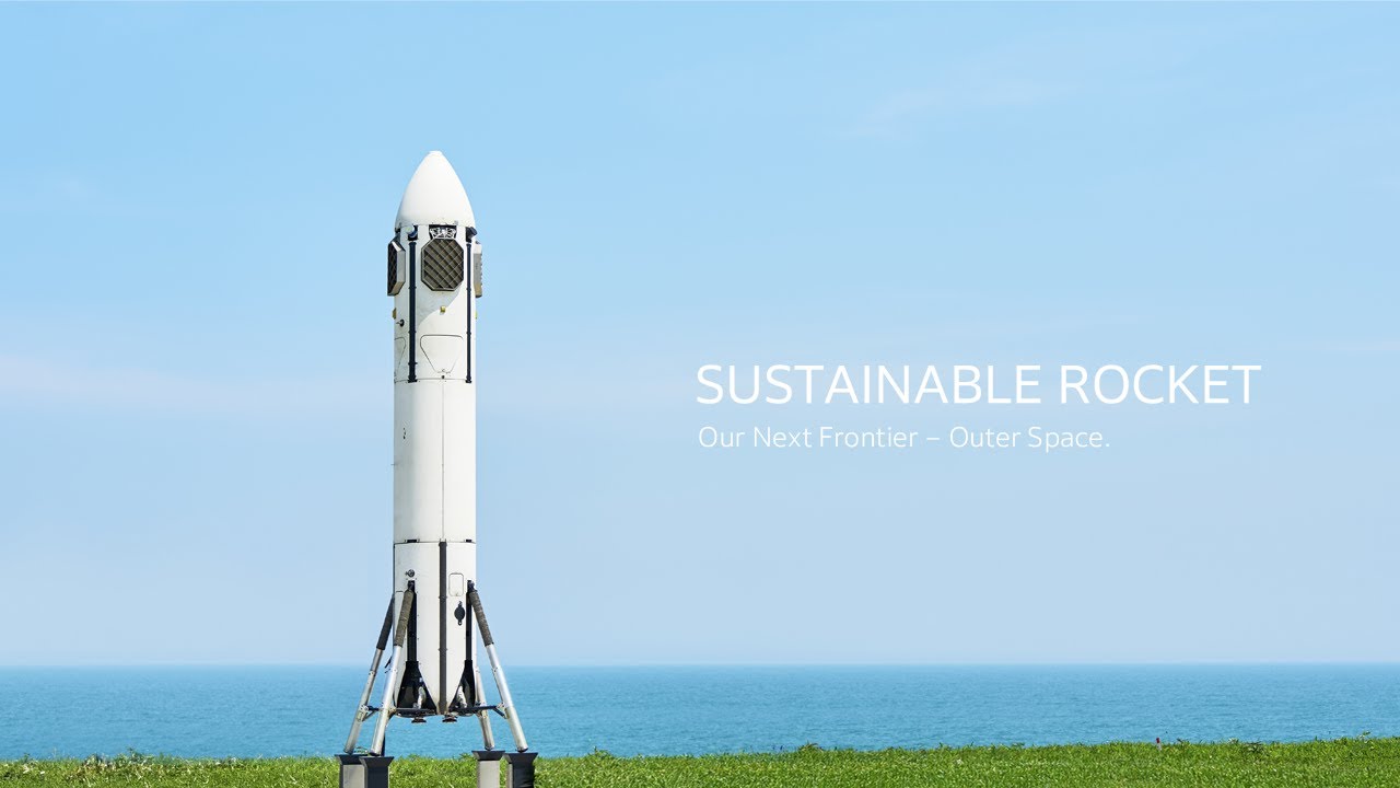 chadmath's tweet card. Honda Sustainable Rocket　Our Next Frontier – Outer Space.