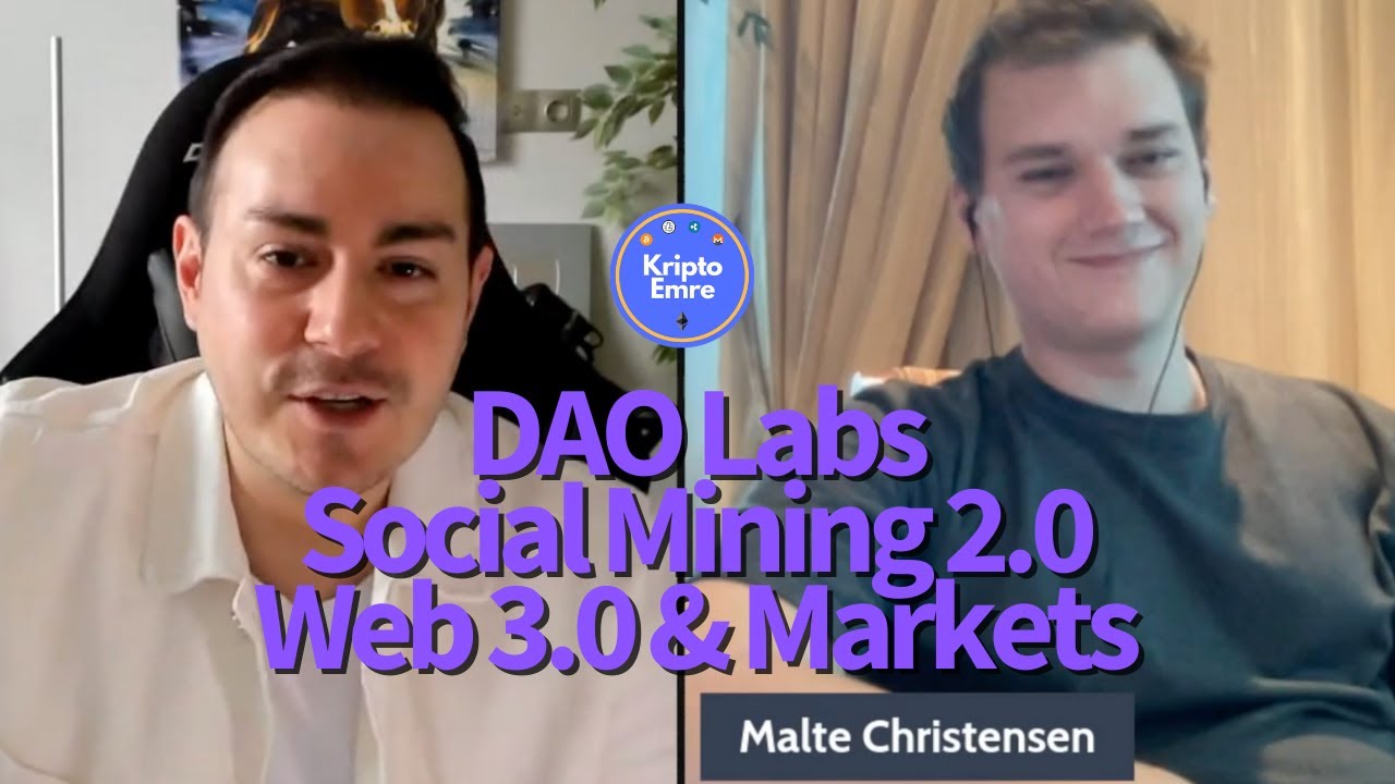 kriptoemre's tweet card. Dao Labs, Social Mining 2.0 and Crypto Markets w/ Malte Christensen...
