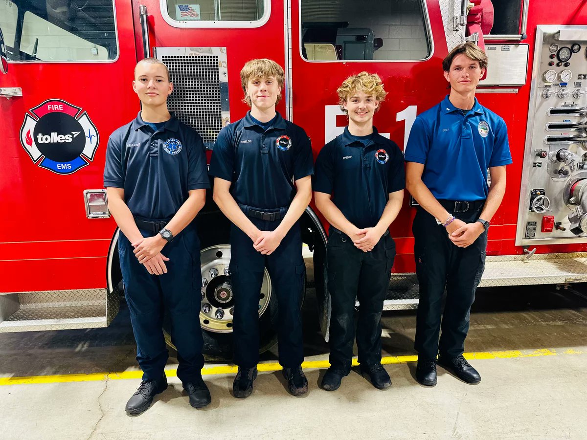 toddhoadley's tweet card. Tolles students put training to use during live emergency situation.