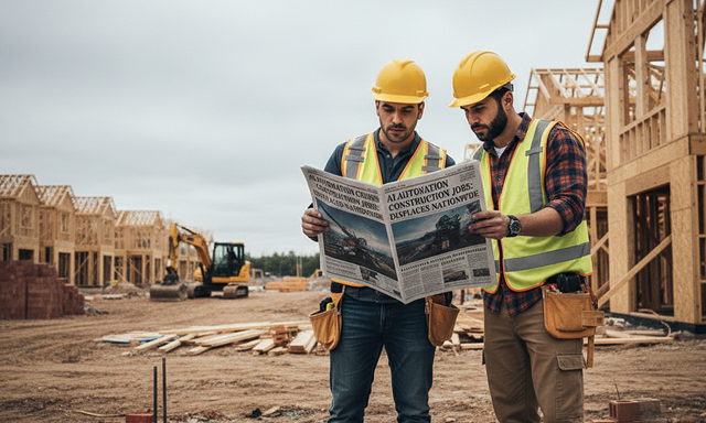 trybeamhq's tweet card. Stop worrying about AI replacing construction jobs. Learn how leading and small firms use AI tools like estimating and paperwork automation to eliminate admin drag, boost profits, and create capacity...