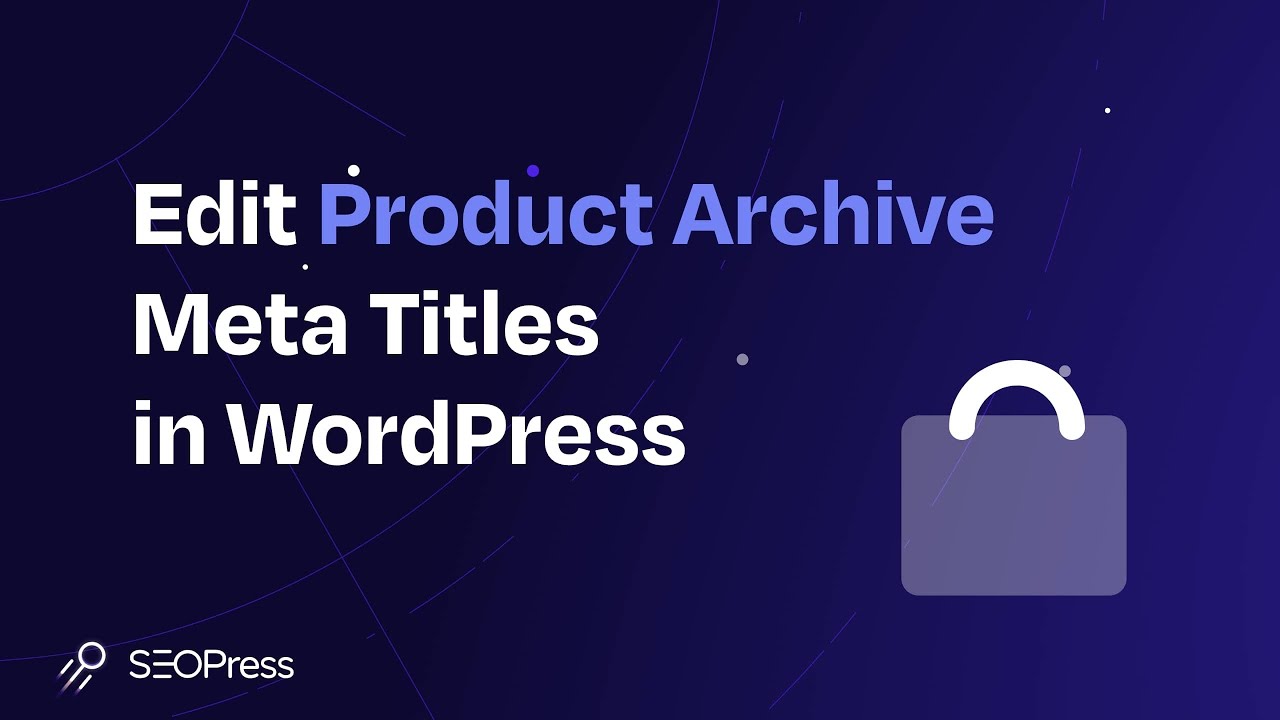 wp_seopress's tweet card. Boost WooCommerce SEO Fast: Edit Product Archive Meta Titles in...