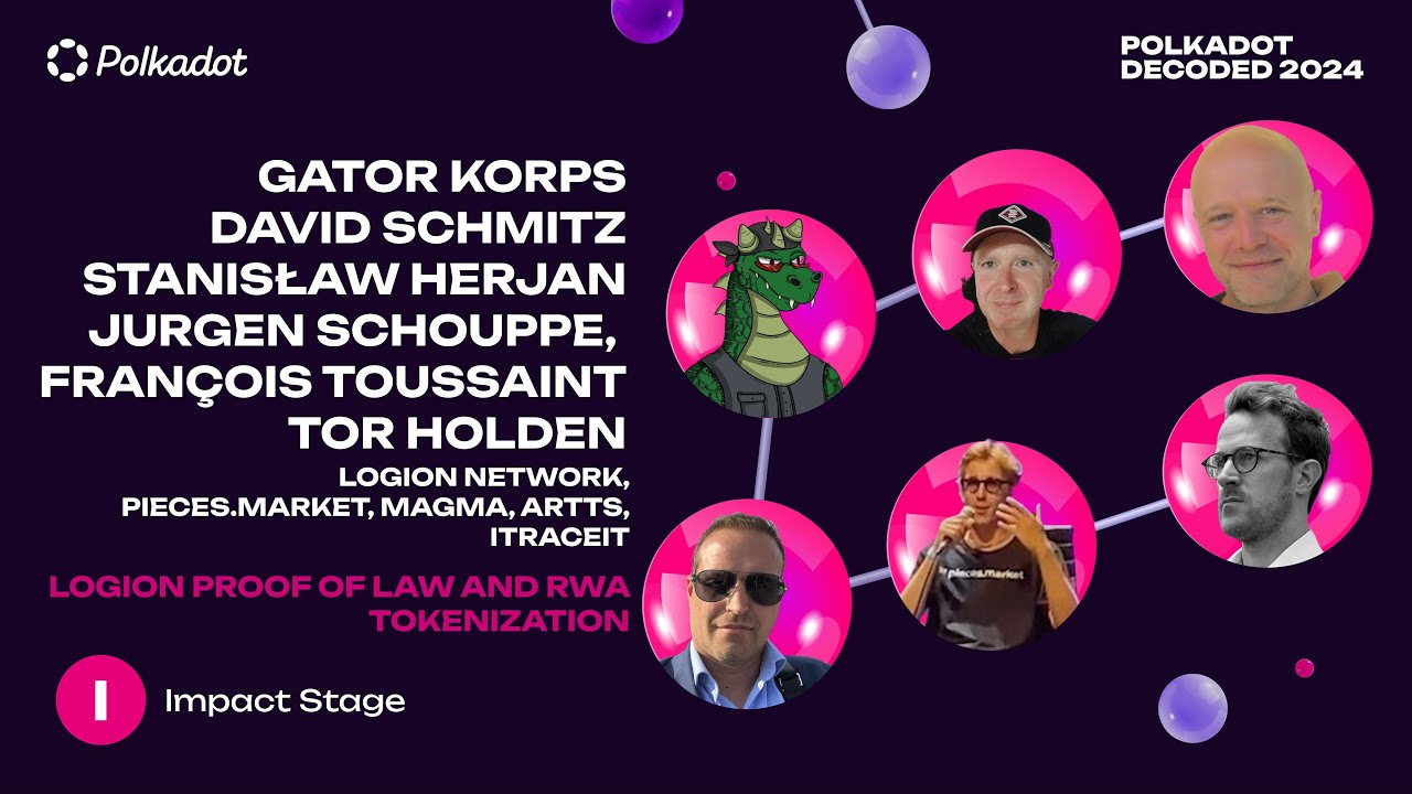 logion_network's tweet card. Polkadot Decoded 2024 - LOGION PROOF OF LAW AND RWA TOKENIZATION