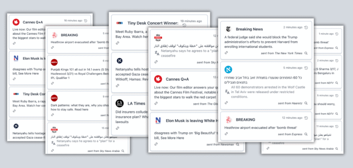 torenceli's tweet card. "One of the most important people in the newsroom is the person who decides that they're going to press a button that sends an immediate notification to millions of people’s phones.”