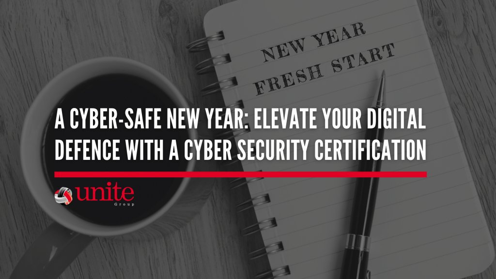 unitegroupltd's tweet card. A Cyber-Safe New Year: Elevate Your Digital Defence with a Cyber Security Certification. Contact our team here at The Unite Group today!