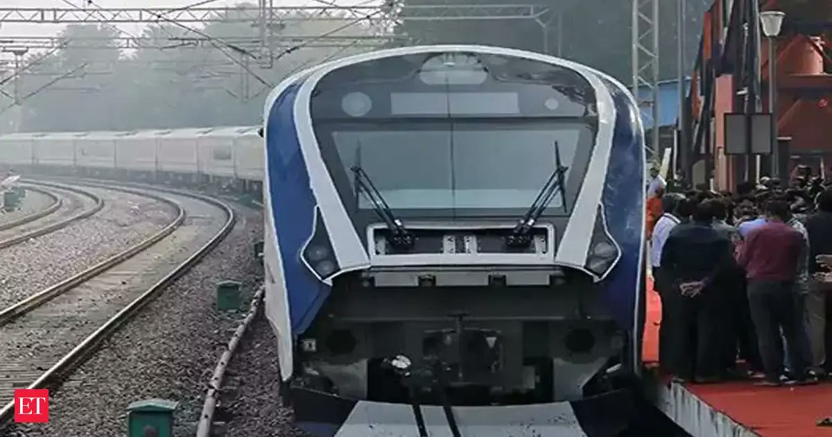 EconomicTimes's tweet card. The fully air-conditioned train offers better passenger comfort and safety, as all equipment are fixed under the carriage, so that more space is available on board.