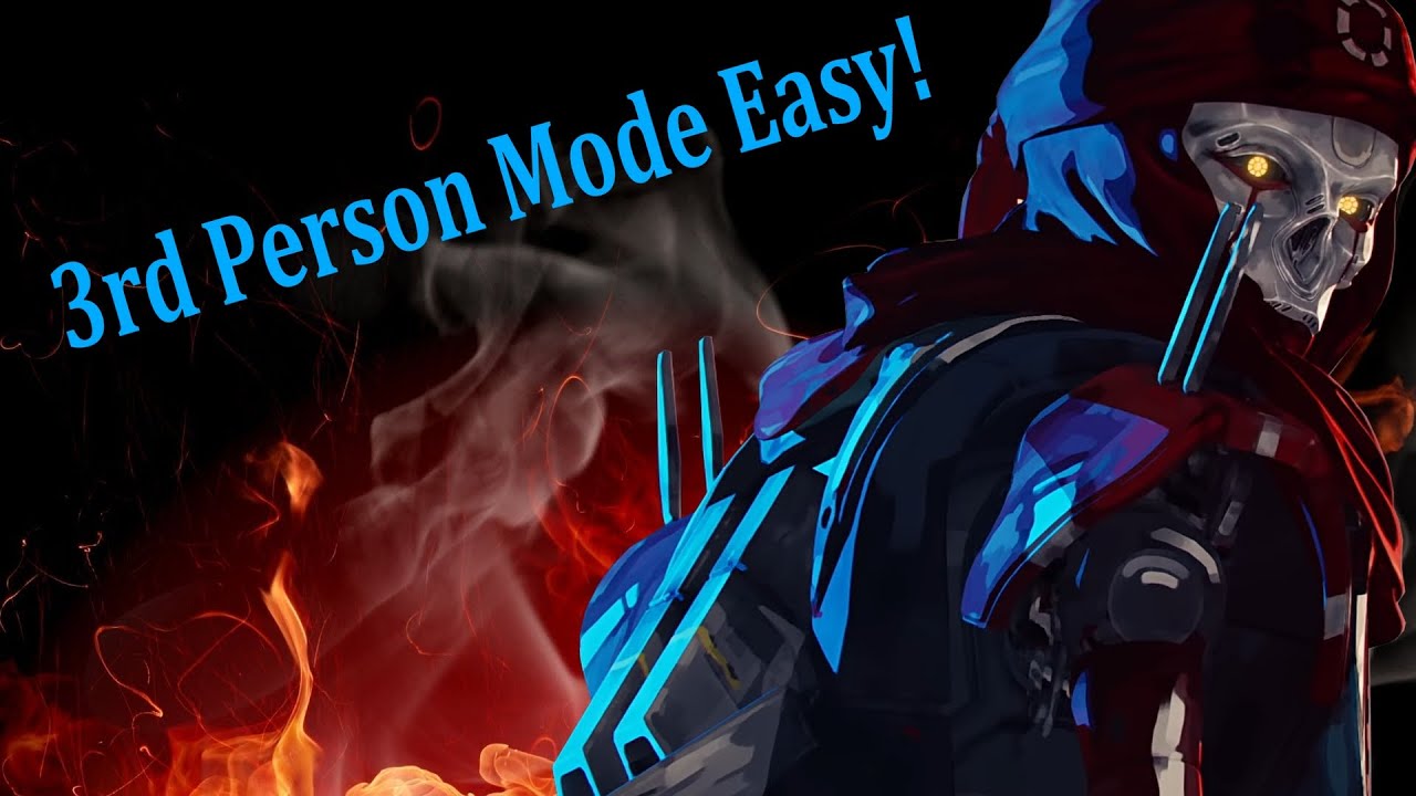 BugzyDeep's tweet card. 3RD PERSON MODE EASY! - Apex Legends