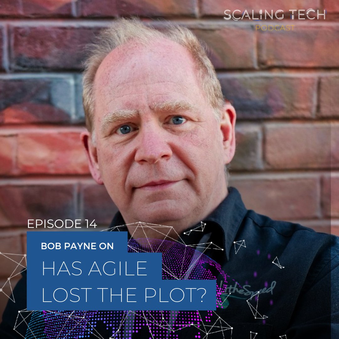 ScalingTechPod's tweet card. Do we still need to talk about Agile methodologies, or is it just the way we work now? Have we just bought into the hype and lost sight of the most important thing: delivering value? On episode 14 of...
