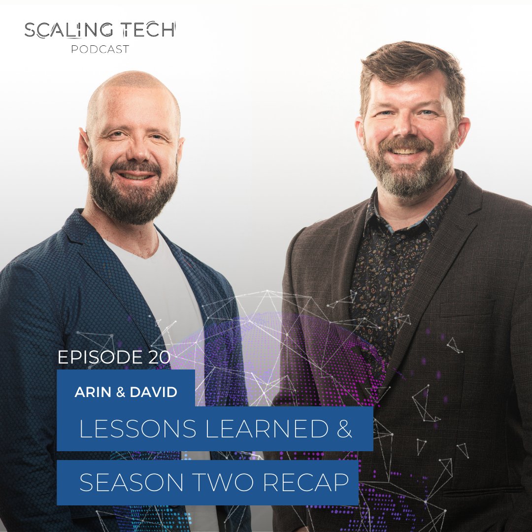ScalingTechPod's tweet card. In the final episode of Season Two of the Scaling Tech Podcast, hosts Arin and David eflect on some of the best advice from guests on topics like engineering management, remote teams, team culture,...