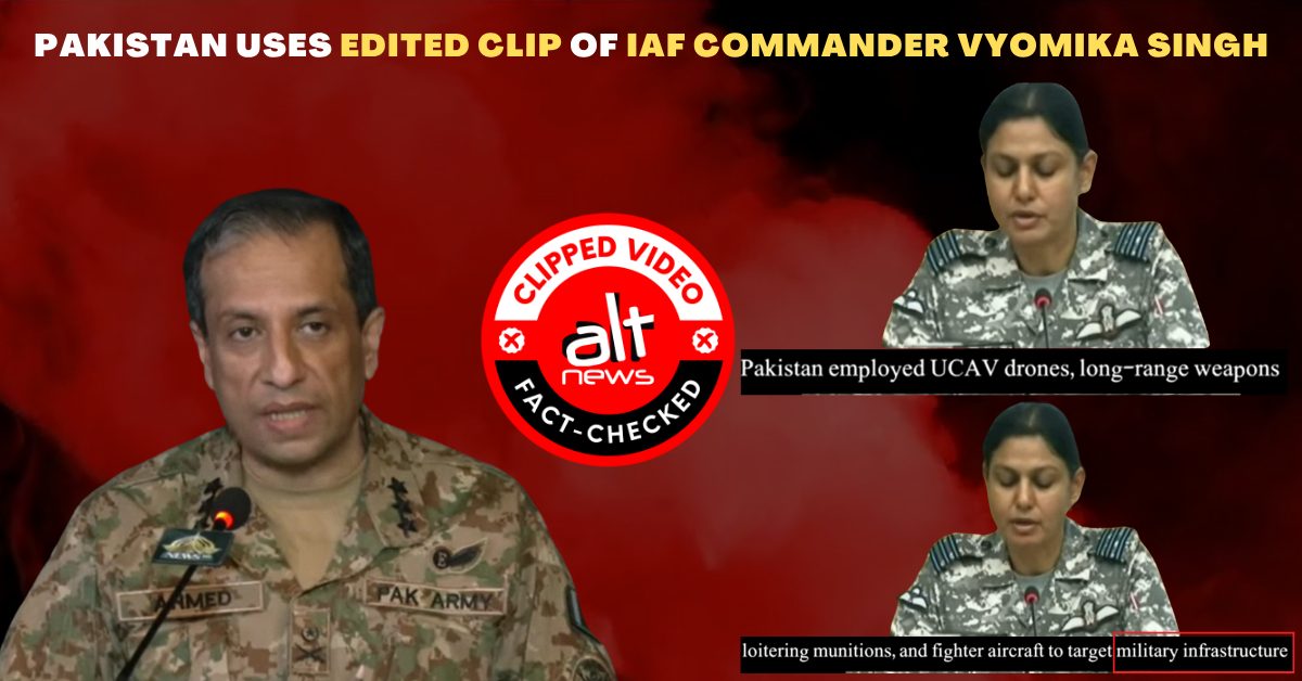 zoo_bear's tweet card. On May 11, Ahmed Sharif Chaudhry, the director general of Pakistan’s inter-services public relations (ISPR), which is the PR wing of its armed forces, held a press briefing alongside chiefs...