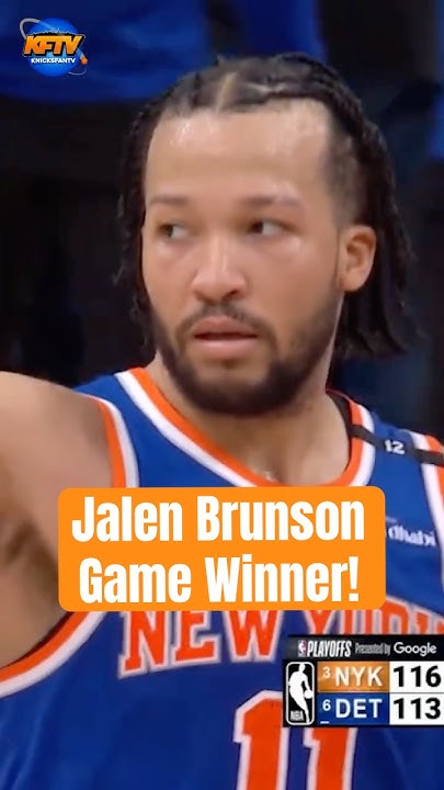 rahmmagick's tweet card. JALEN BRUNSON SENDS THE PISTONS HOME! 😱🔥 #shorts