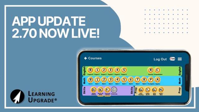 LearningUpgrade's tweet card. We have gone live with the Android and Web versions of app update 2.70.  We are in the process of finalizing the iOS release now, and it will be available soon. There are a lot of new features and …