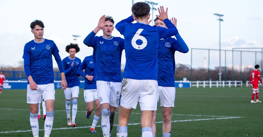 EvertonAcademy's tweet card. Young Blues Dominate Liverpool In Season Finale
