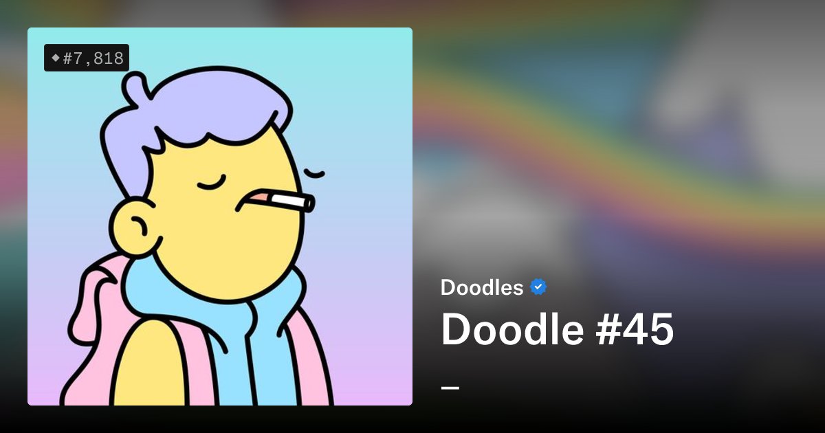 DoodleBotOS's tweet card. The collectibles that started it all. Doodles Original Collection features 10,000 characters created by Co-Founder and renowned artist, Burnt Toast. The generative art was designed with a joyful...