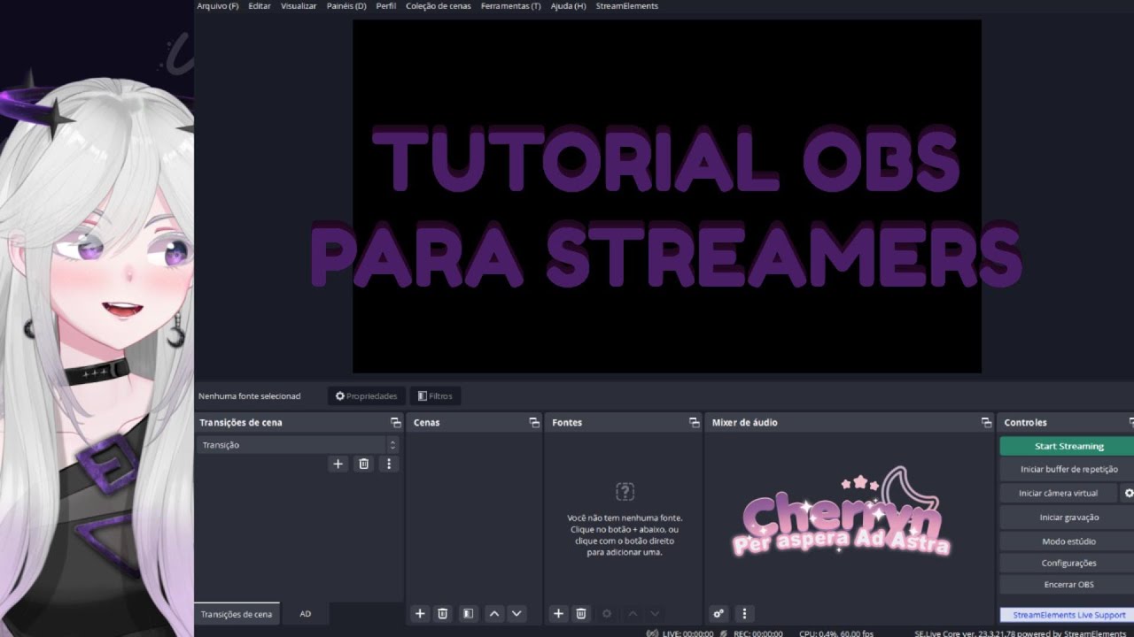 TheCherrynBomb's tweet card. TUTORIAL OBS PARA STREAMERS INICIANTES