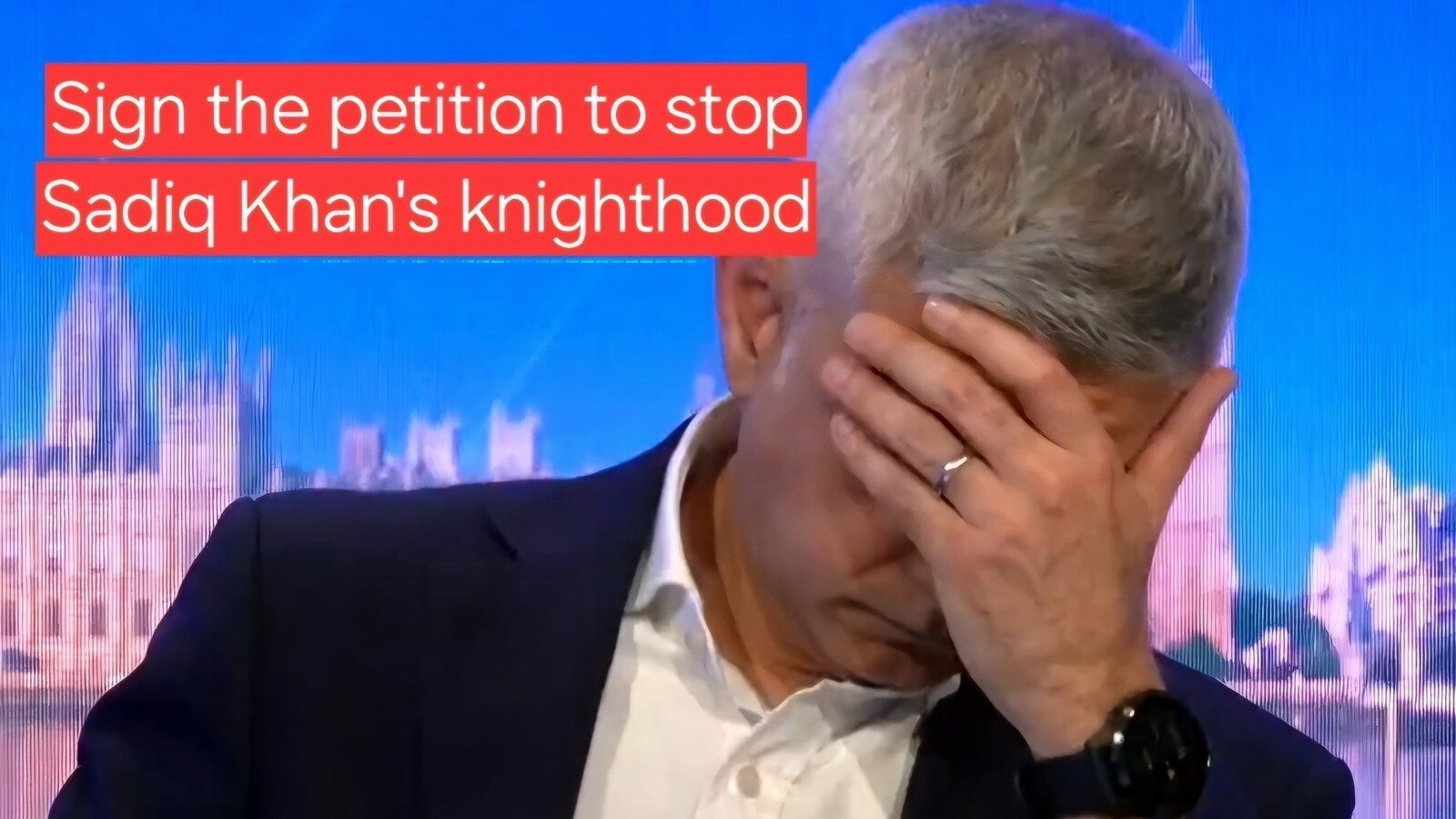 davecharles1's tweet card. Stop the Knighthood of Sadiq Khan!