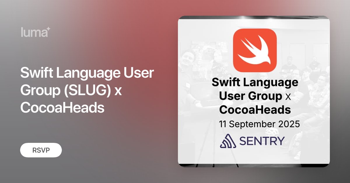 sfswift's tweet card. Details Please join us for this month's session together learning about Swift with talks by local members of the Swift community. We are so excited to see you…
