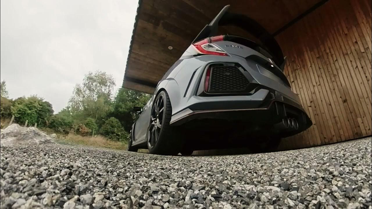 TheDragoon1010's tweet card. comparing old & new exhaust FK8