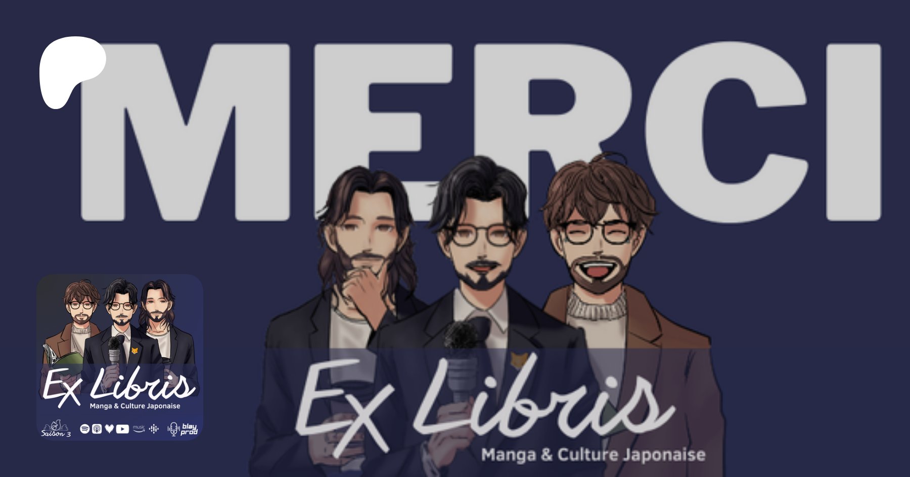 ExLibrisPod's tweet card. Podcast Manga, BD et Comics