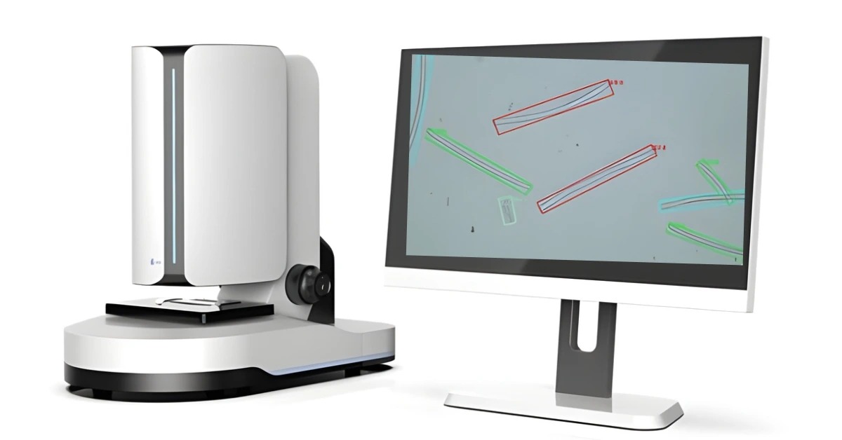 CIVChiuVention's tweet card. Fiber analysis made faster and more accurate with AI for reliable fabric composition testing in modern textile quality control.