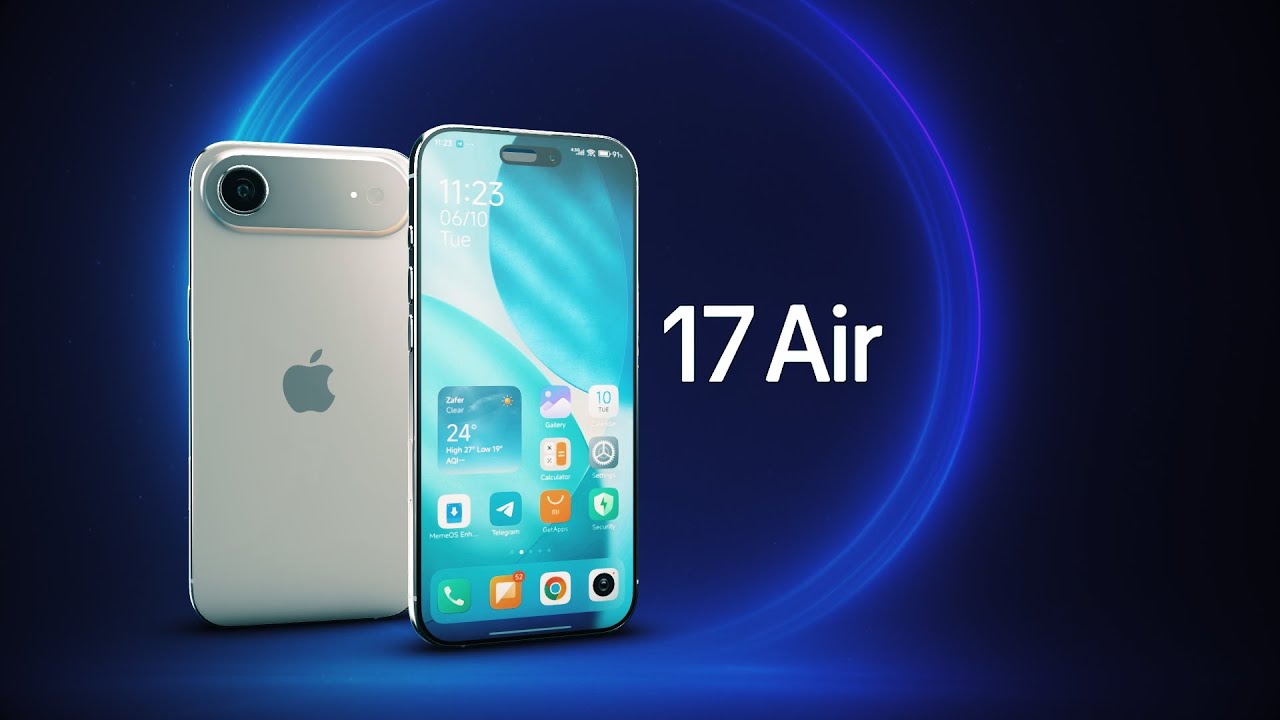 Infinity8tec's tweet card. iPhone 17 Air – Apple’s Thinnest iPhone Ever #apple #iphone17air