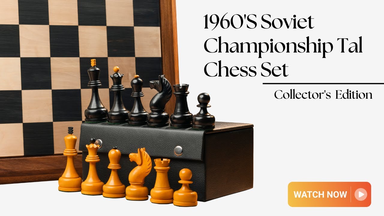 royalchessmall's tweet card. 1960'S Soviet Championship Tal Chess Set | Royal Chess Mall®