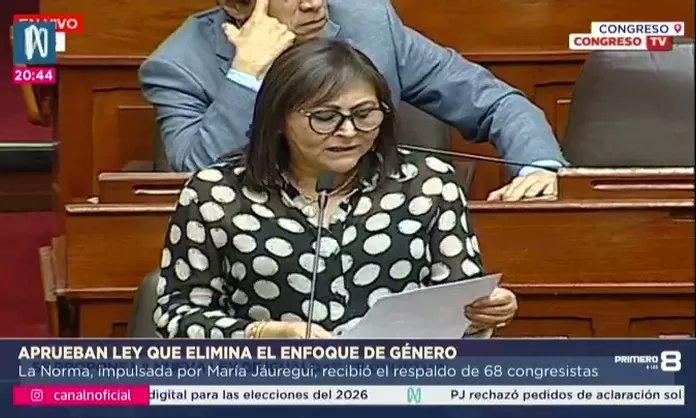 canalN_'s tweet card. Con 68 votos a favor, el Congreso aprobó la norma que elimina el enfoque de género y modifica los lineamientos de educación sexual en el país