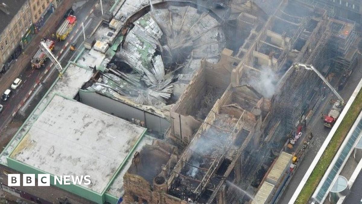 BBCBreaking's tweet card. The building, being restored in a multi-million pound project, has been extensively damaged.