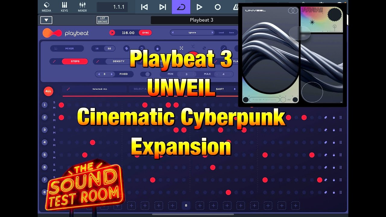 soundtestroom's tweet card. Playbeat 3 by Audiomodern - New Unveil Cinematic Cyberpunk Expansion...