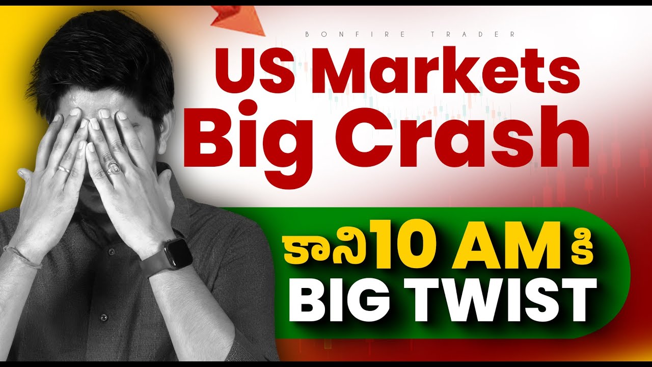 bonfiretrader19's tweet card. US Market Crash? Bihar Election Impact, Nifty Gap-Down & Key 10 AM...
