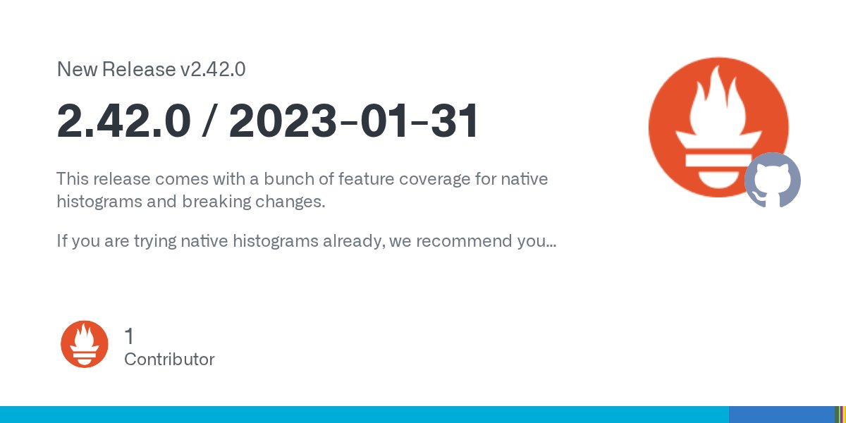 java_shit's tweet card. This release comes with a bunch of feature coverage for native histograms and breaking changes. If you are trying native histograms already, we recommend you remove the wal directory when upgrading...