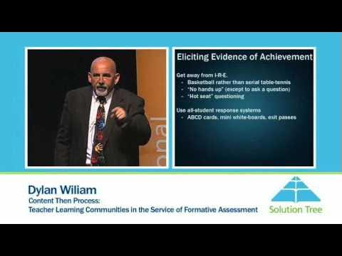 RobinMThornton's tweet card. Solution Tree: Dylan Wiliam, Content Then Process