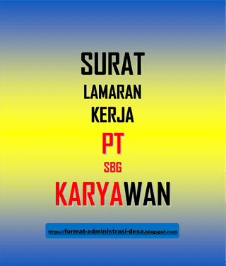 admdesa's tweet card. Contoh Surat Lamaran Kerja di PT sebagai Karyawan - Pada saat kamu akan mengajukan lamaran pekerjaan di PT sebagai Karyawan, download doc/word dan pdf
