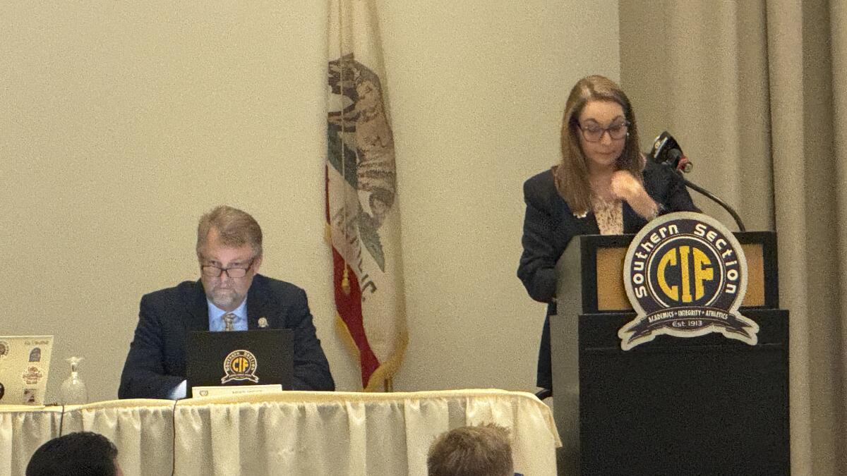 latsondheimer's tweet card. At Southern Section Council meeting, commissioner Mike West tells schools: 'Talk to your athletes and parents.'