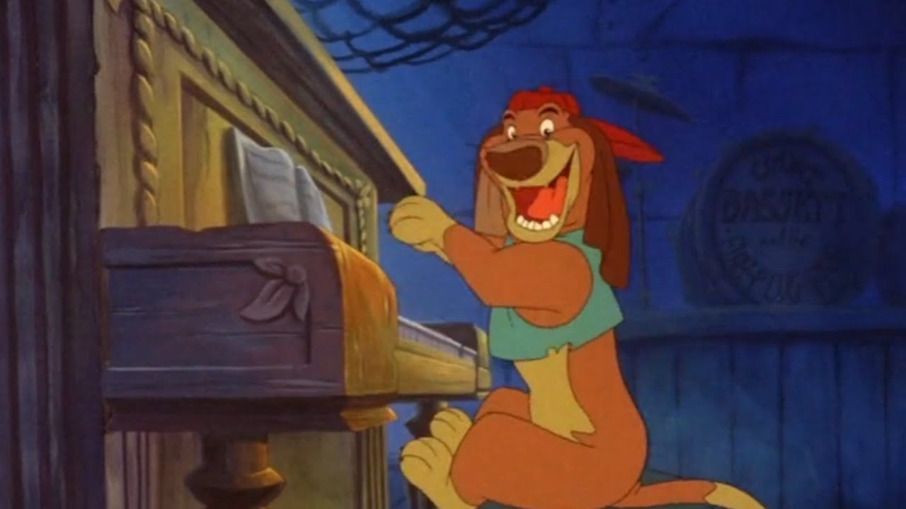 caleb_j_thomas's tweet card. All Dogs Go to Heaven - You Can't Keep a Good Dog Down Scene