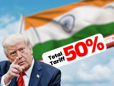 BhaskarEnglish_'s tweet card. Textiles, gems & jewellery exports hit...