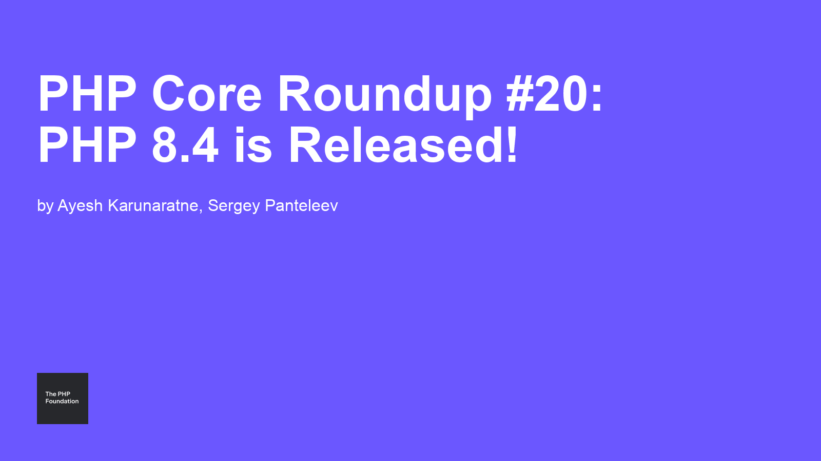 ThePHPF's tweet card. The PHP Foundation — Supporting, Advancing, and Developing the PHP Language