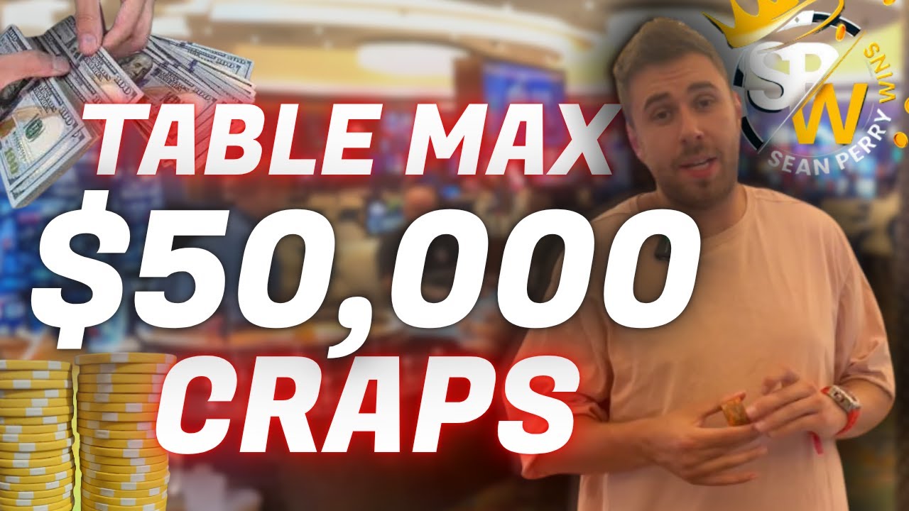 seanperrywins's tweet card. TABLE MAX $50,000 CRAPS SESSION! (UNREAL)