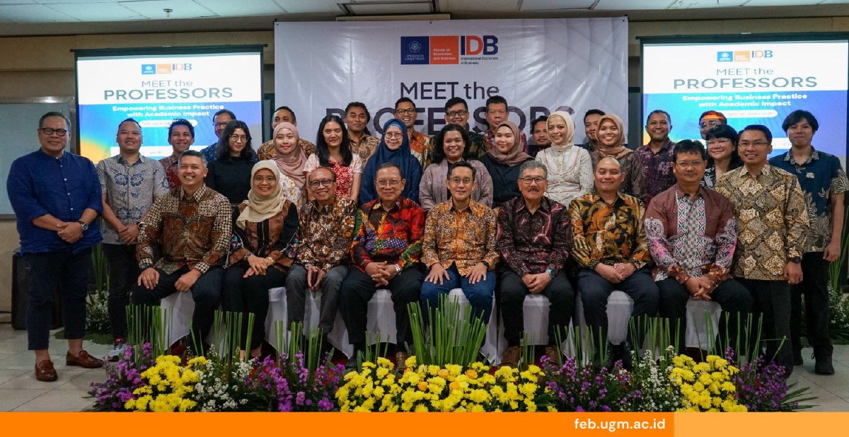 feb_ugm's tweet card. FEB UGM launches the International Doctorate in Business (IDB) to develop future business leaders with global impact.