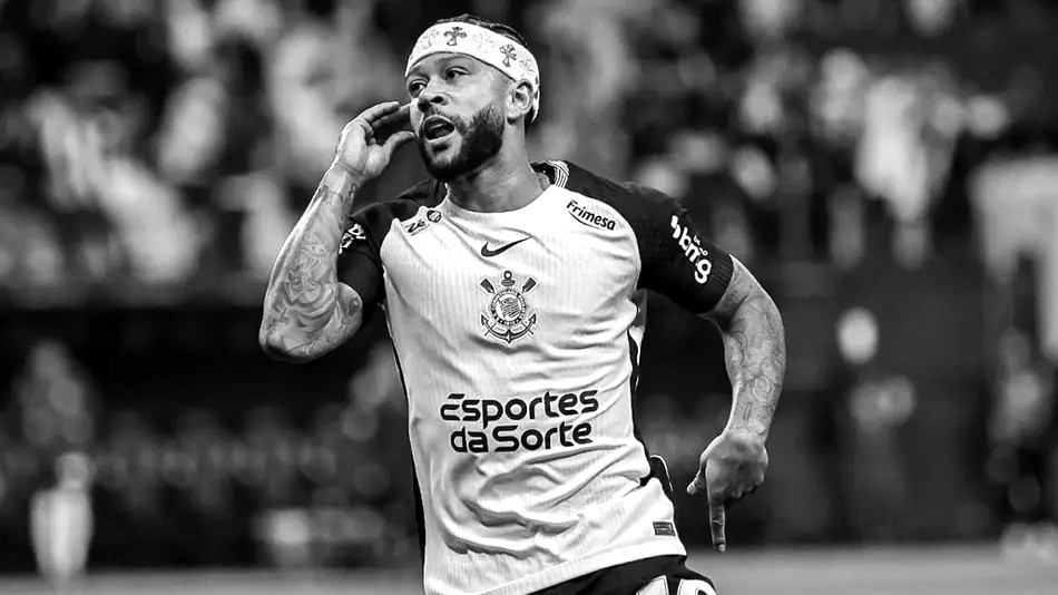 InfoTimaoBlog's tweet card. Timão domina o clássico na Neo Química Arena, controla o primeiro tempo, sofre empate na etapa final, mas reage com golaço de Memphis Depay e dobradinha decisiva de Yuri Alberto.