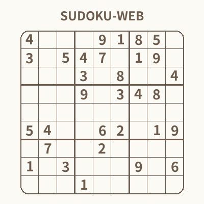 SudokuWebPuzzle's tweet card. SUDOKU-WEB